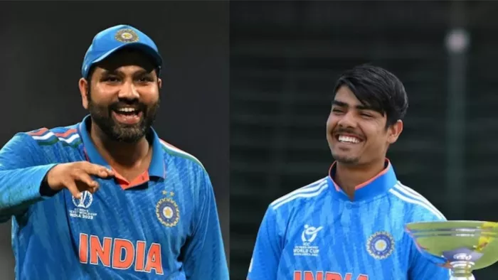 रोहित शर्मा ने उदय सहारन की टीम को दी शुभकामनाएँ।