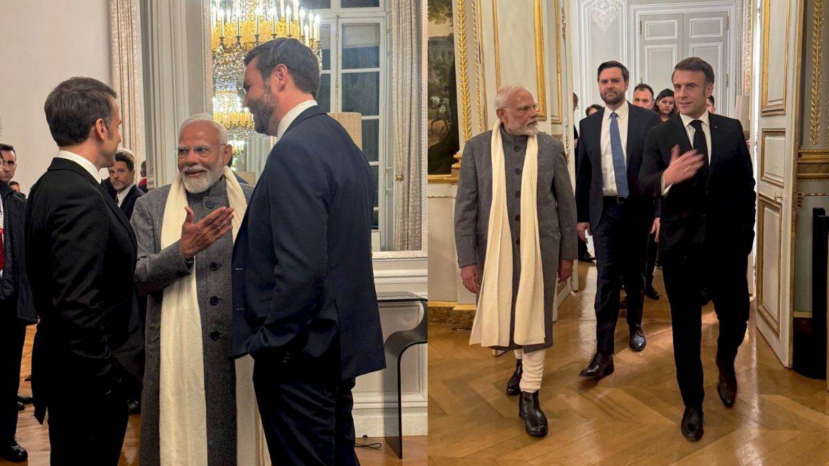 pm modi and us vice president jd vance met in france before ai action summit