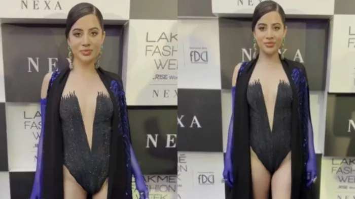 Urfi Javed Lakme Fashion Week Look: उर्फी जावेद टीवी एक्ट्रेस है।
