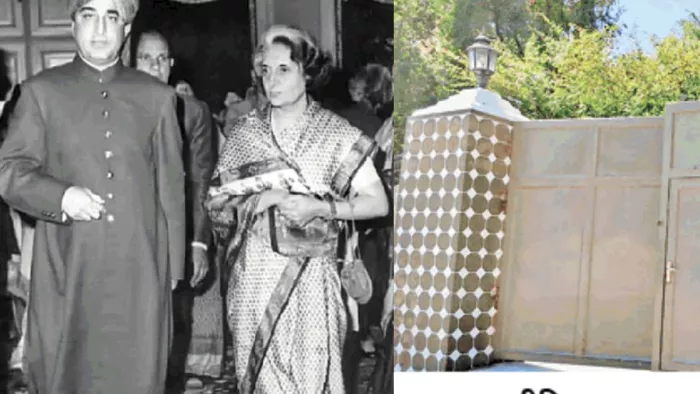 रामपुर स्थित नूर महल में पूर्व प्रधानमंत्री इंदिरा गांधी के साथ मिक्की मियां (फाइल फोटो)