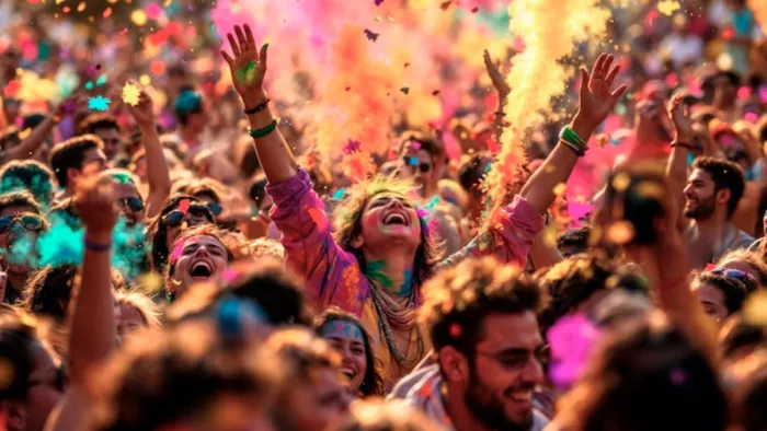 भारत में ही नहीं और भी कई देशों में जोरो-शोरों से मनाई जाती है होली (Picture Courtesy: AI Generated/Freepik)