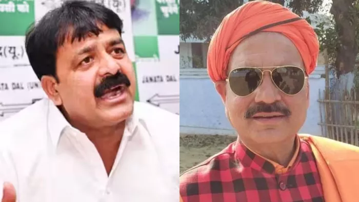 मंत्री जमा खान और भाजपा विधायक हरि भूषण ठाकुर बचौल। फाइल फोटो