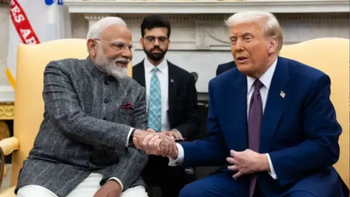 टैरिफ के मुद्दे पर डोनाल्ड ट्रंप ने भारत को लेकर गलत दावा किया था: वाणिज्य सचिव।(फोटो सोर्स: रॉयटर्स)