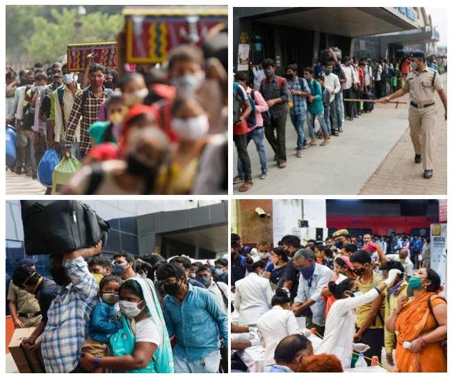 कोरोना की मार से बेजार कामगार, मुंबई-पुणे से लौट रहे लोगों में लॉकडाउन का खौफ, नहीं हो रही कमाई