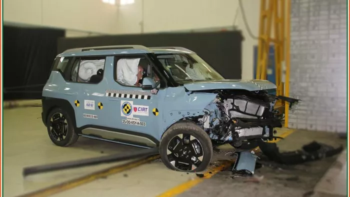 Kia Syros का BNCAP Crash Test हुआ।