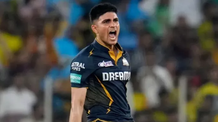 चेन्नई सुपर किंग्स के खिलाफ शतक जड़ने के बाद शुभमन गिल। फोटो- सोशल मीडिया