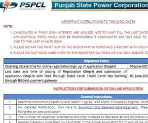 PSPCL Recruitment 2021: पंजाब स्टेट पावर कॉर्पोरेशन लिमिटेड ( Punjab State Power Corporation Ltd, PSPCL)