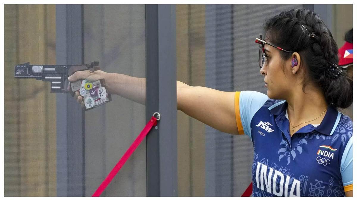 paris olympics 2024 rifle pistol team announces manu bhaker in two events