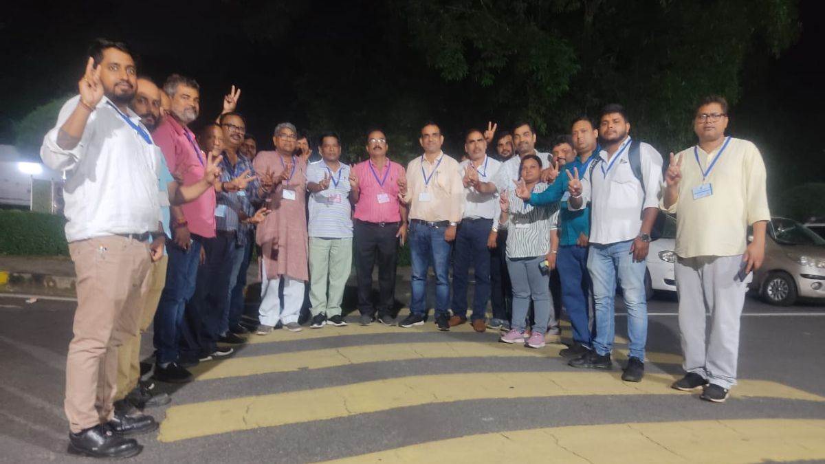 raghunath pandey re elected as president of tata steel utilities union