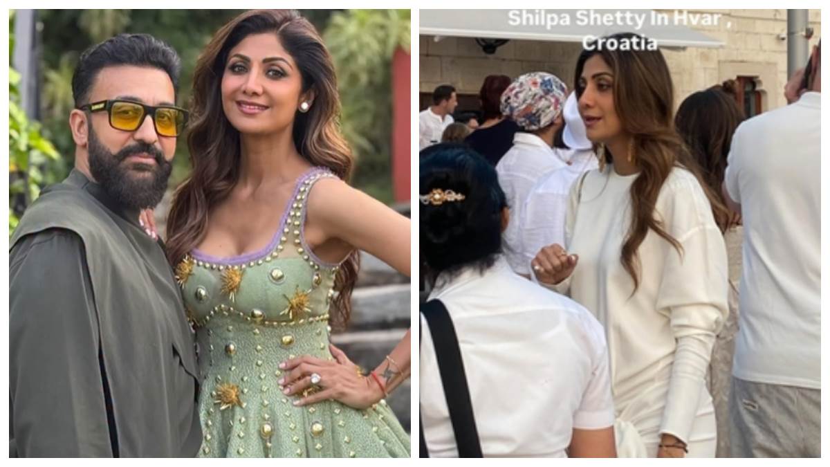 shilpa shetty arguing with young girl in croatia video viral raj kundra gives clarification