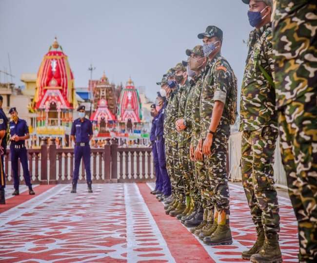 भक्तों के बिना निकलेगी भगवान जगन्नाथ की रथयात्रा, अभेद्य सुरक्षा। फाइल फोटो