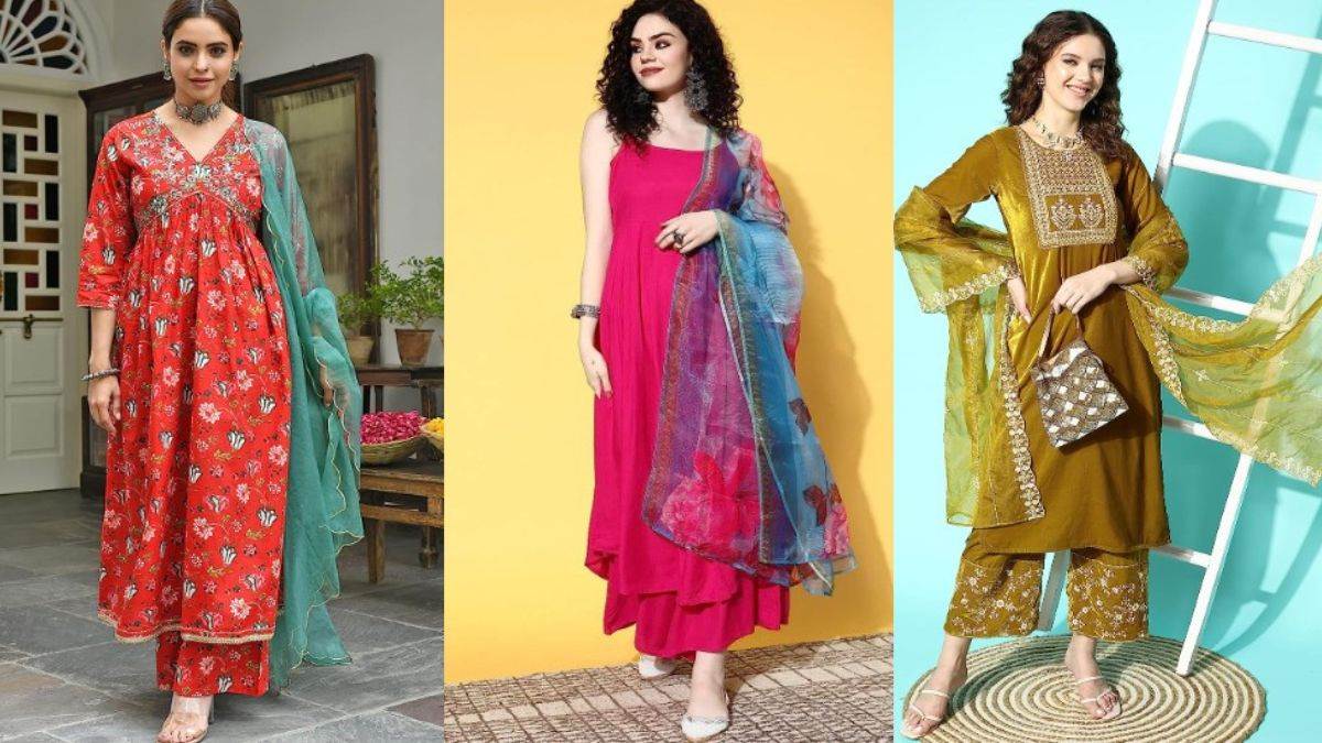 Kurti Set With Organza Dupatta: सावन महीने में महिलाओं को भा रही हैं ये कुर्ती डिजाइन, देखते ही हो जाएंगी फैन - Kurti Set With Organza Dupatta Best Suited For Trendy Look