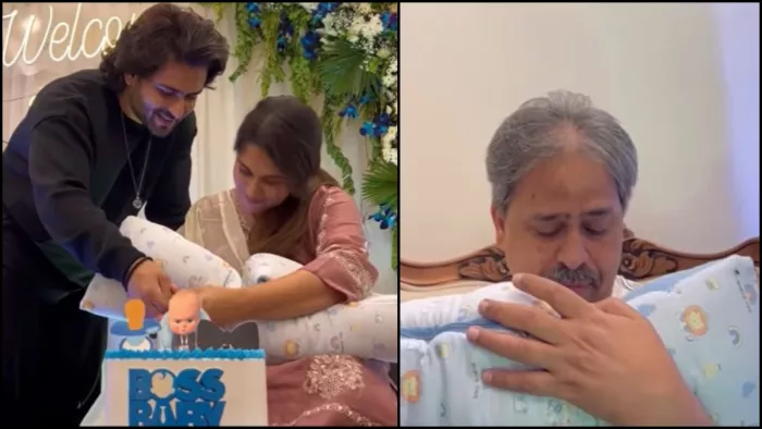 Dipika Kakar baby grand welcome at home shoaib ibrahim father get teary eyed. Photo- Instagram
