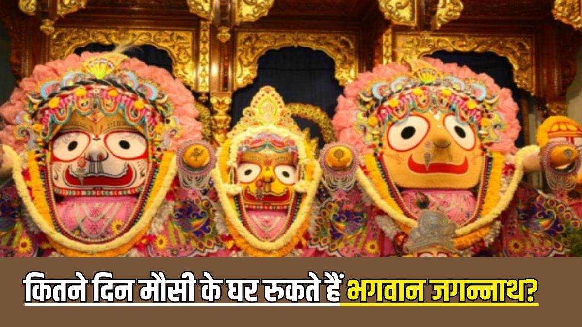 jagannath rath yatra 2024 know the names of the three chariots of lord jagannath how many days do they stay at mausi house