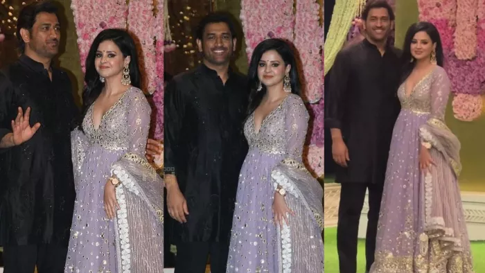 Anant-Radhika Wedding: MS Dhoni और Sakshi Dhoni ने स्पेशल पूजा में ढाया कहर