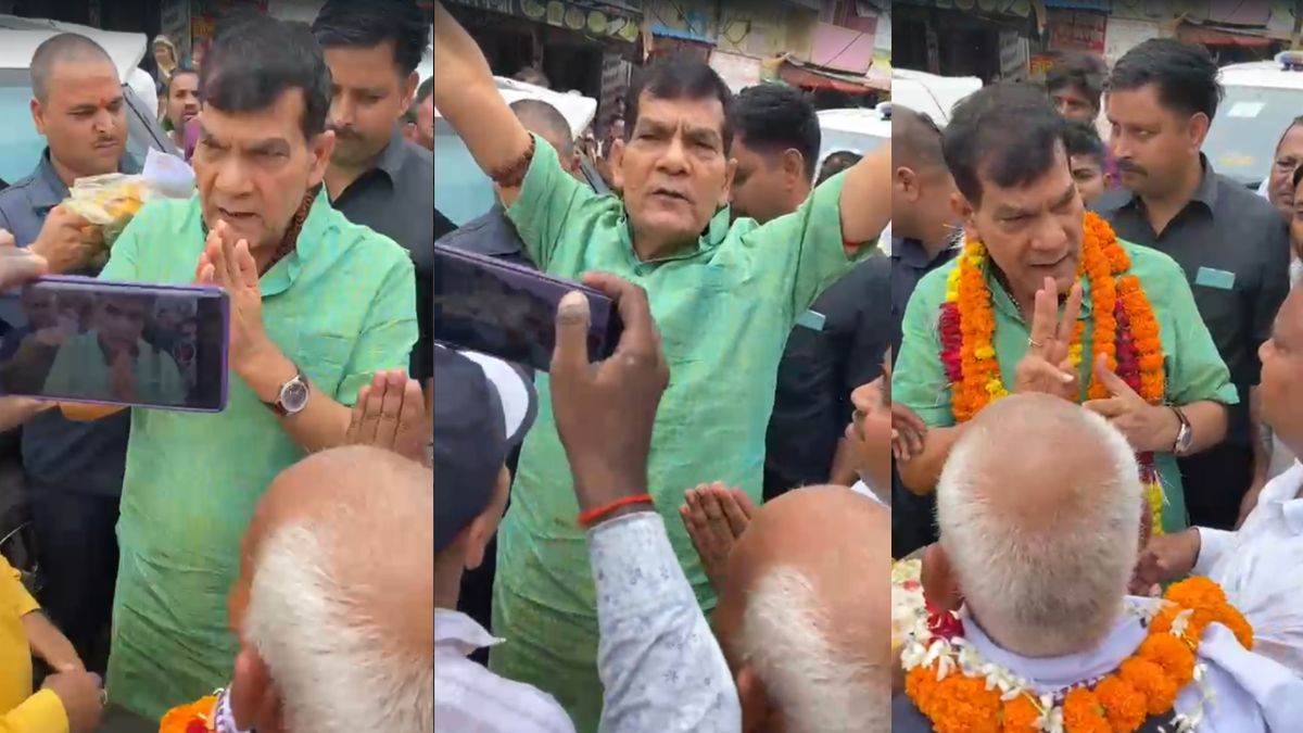 up energy minister a k sharma ignores electricity complaints in viral video say jai shri ram