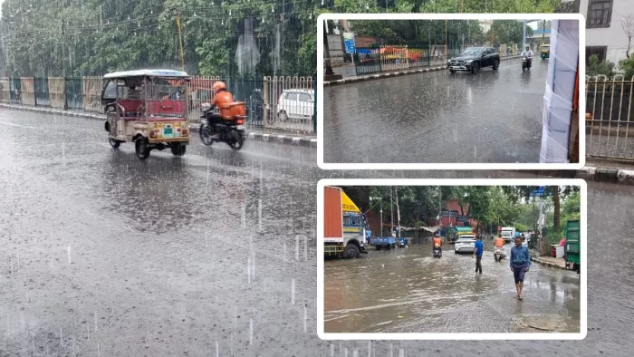 दिल्ली एनसीआर में वर्षा शुरू, मौसम विभाग का ताजा पूर्वानुमान। फोटो जागरण