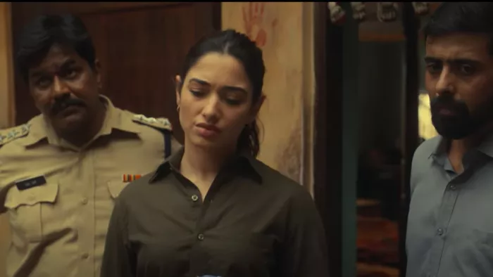 आखिरी सच में तमन्ना जांच अधिकारी बनी हैं। फोटो- स्क्रीनशॉट