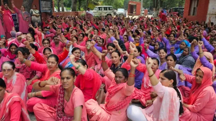 कुरूक्षेत्र में 14 अगस्त को आशा वर्कर्स करेंगी CM आवास का घेराव (फाइल फोटो)।