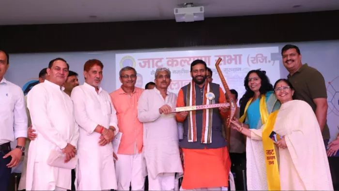 हरियाणा के मुख्यमंत्री नायब सिंह सैनी ने गुरुग्राम में भवन का शिलान्यास किया।