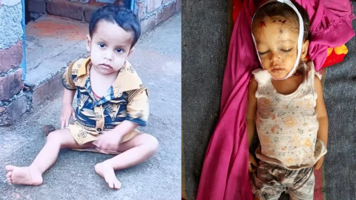 मां गुस्से में मासूम बच्चे को छत से फेंक दिया।