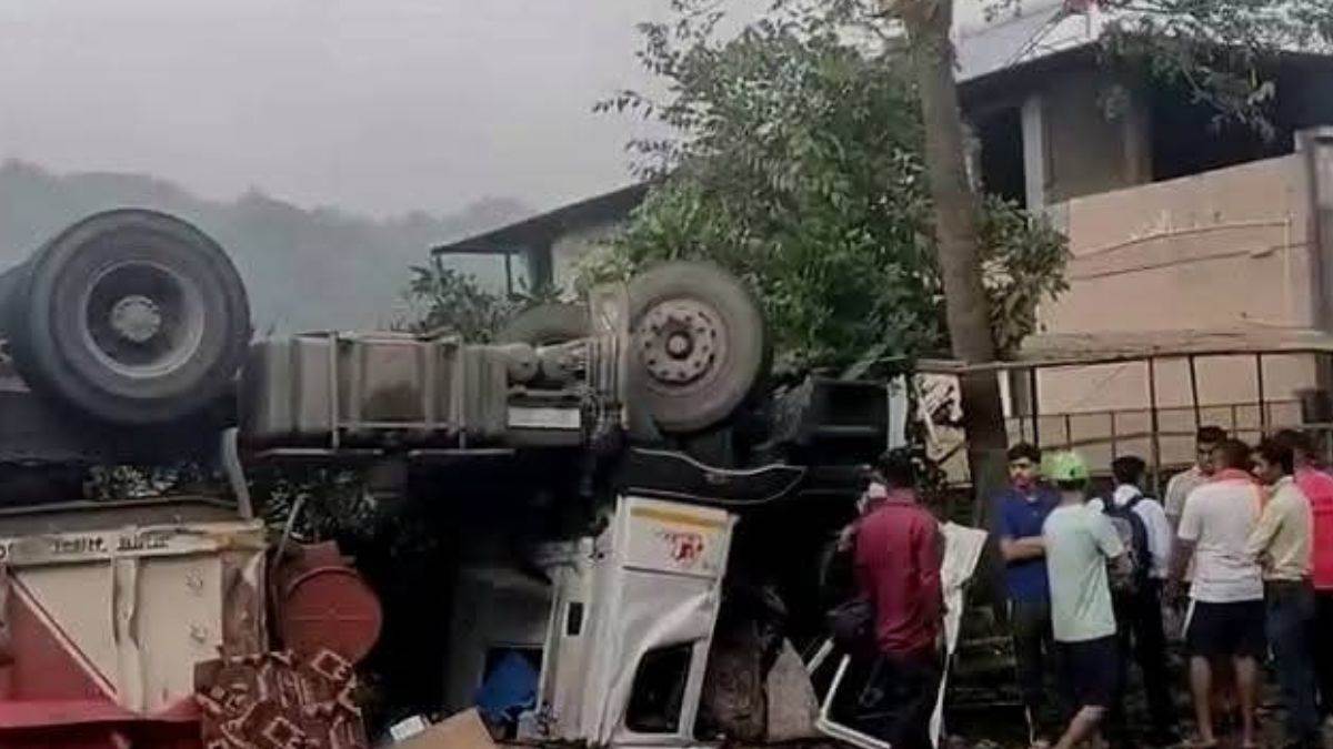 himachal pradesh kangra truck accident at kaloha on nadaun highway aged lady and driver dead