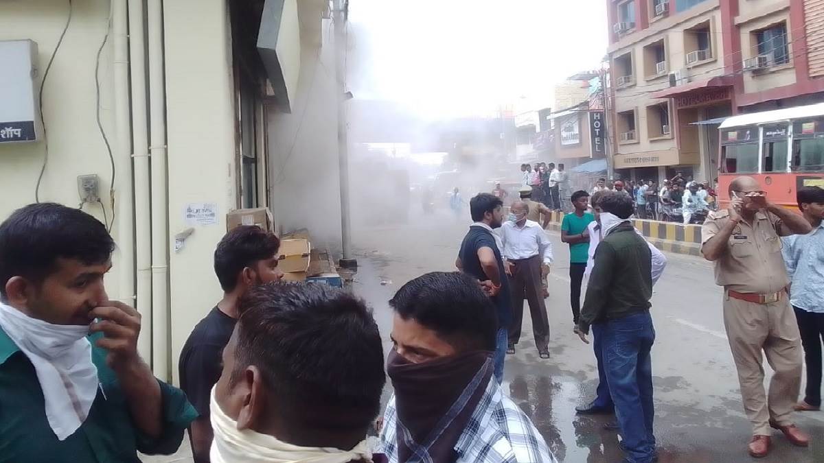 electrical warehouse ablaze cause massive loss in prayagraj fire incident