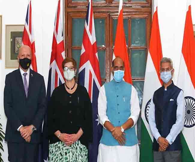 भारत ने ऑस्ट्रेलिया के साथ नई दिल्ली में पहली बार 2+2 मंत्रिस्तरीय संवाद की मेजबानी की