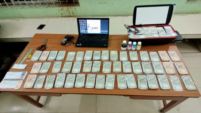 राउरकेला में 16 लाख के जाली नोटों के साथ दिल्ली का युवक गिरफ्तार। फोटो जागरण