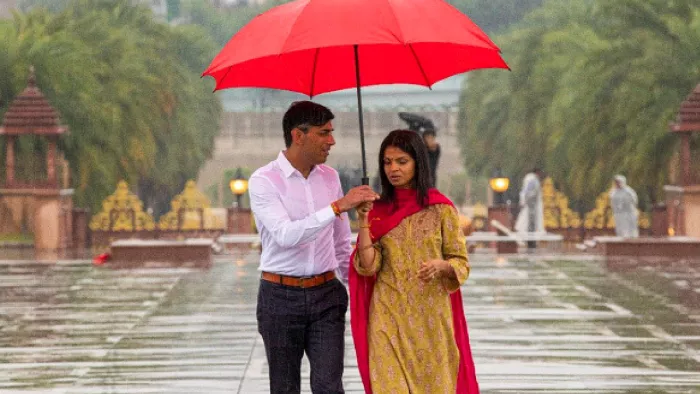 ऋषि सुनक और अक्षता की भारतीय अपनत्व व हिन्दुत्व वाली केमिस्ट्री लोगों को खूब पसंद आ रही है।