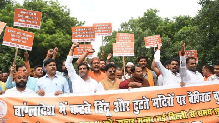 हिंदुओं और मंदिरों की सुरक्षा के लिए भारत करे सैन्य कार्यवाही-हिंदू संगठन। फोटो जागरण