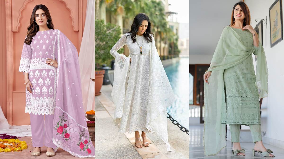 best chikankari salwar suit to embrace your look this festive season