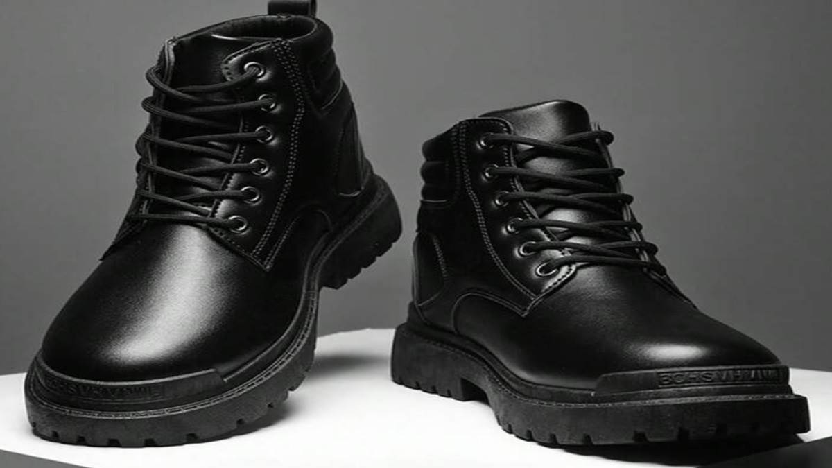 जहाज की तरह उड़ेंगे इन ब्लैक Leather Boot के साथ, फीचर्स तो बढ़िया हैं और मैटेरियल भी हैं बलवान