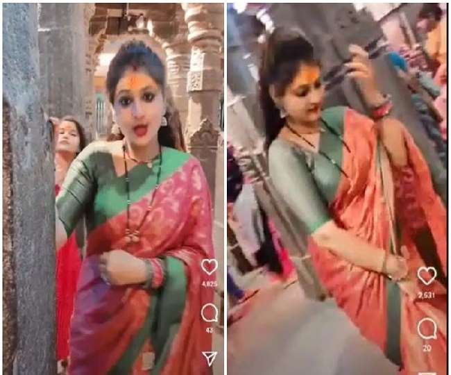 उज्जैन के महाकाल मंदिर में डांस कर वीडियो बनवाने वाली मनीषा रोशन पर पुलिस ने केस दर्ज कर लिया है।