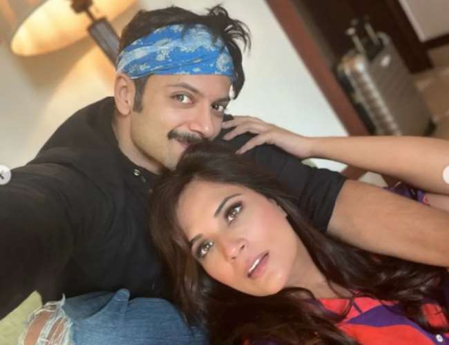 Richa Chaddha with Ali Fazal. Photo- Instagram