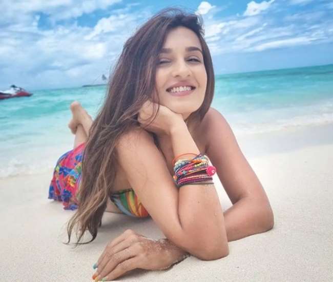 pandya store fame actress shiny doshi aka dhara bhabhi share photos in neon bikini goes viral on social media