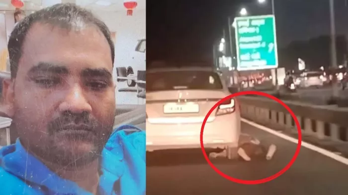 कैब ड्राइवर (फाइल फोटो) और कार से घसीटकर की गई हत्या।