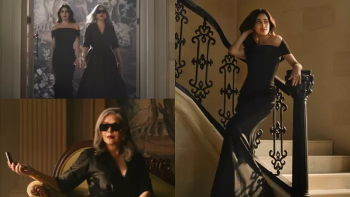 Zeenat Aman and Janhvi Kapoor from Video Advertisement