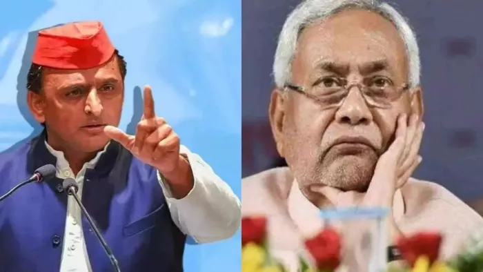 सपा प्रमुख अखिलेश यादव और बिहार सीएम नीतीश कुमार - जागरण