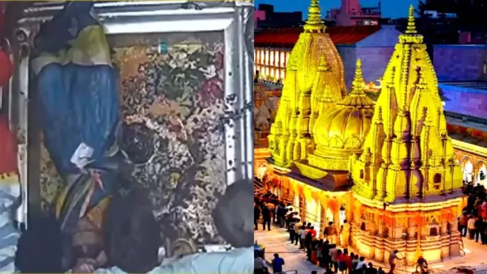 काशी विश्वनाथ मंदिर में श्रद्धालु के गिरने पर 5 पुलिसकर्मी निलंबित। जागरण