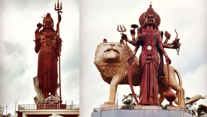 108 फीट की है मां दुर्गा की सबसे ऊंची मूर्ति (Picture Courtesy: Instagram)