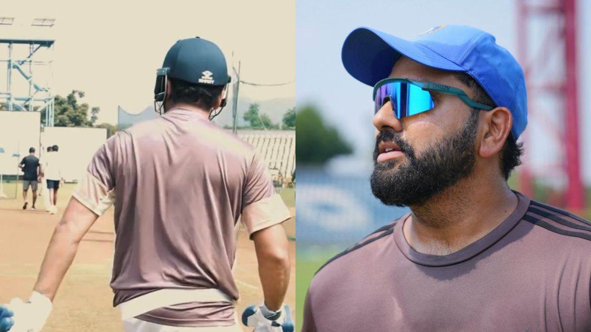 ind vs nz rohit sharma viral video of net practice hilarious comment