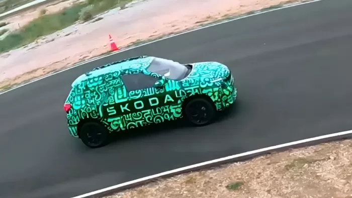 नई Skoda Kylaq के टीजर में दिखा एक्सटीरियर डिटेल्स।