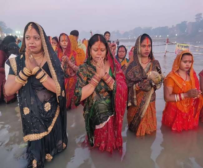 chhath morning argh sunrise timing what is the right time for arghyadan in muzaffarpur know