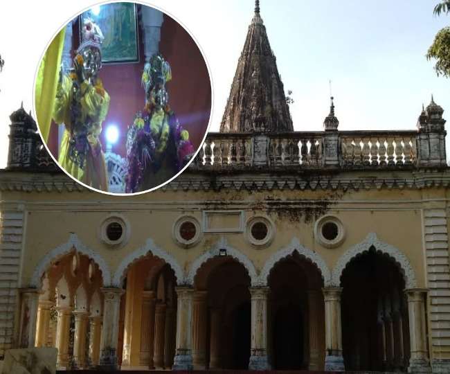 डेढ़ सौ वर्ष पुराने मंदिर में प्रतिदिन राजपरिवार के पुरोहित करते हैं पूजन।