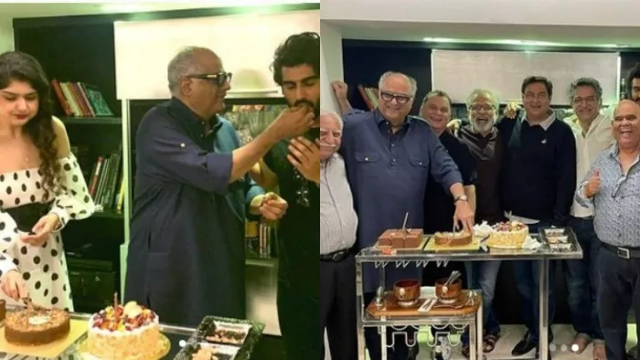 Boney Kapoor Celebrate Birthday with Arjun Kapoor Anshula Kapoor and Friends. Photo Credit: Boney Kapoor Instagram