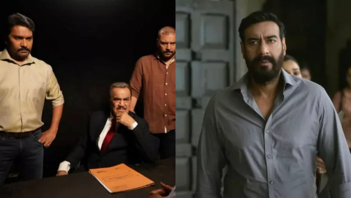 CID Team ACP Pradyuman Inspector Abhijeet and Daya from Drishyam 2 Video. Photo Credit: Ajay Devgan Instagram