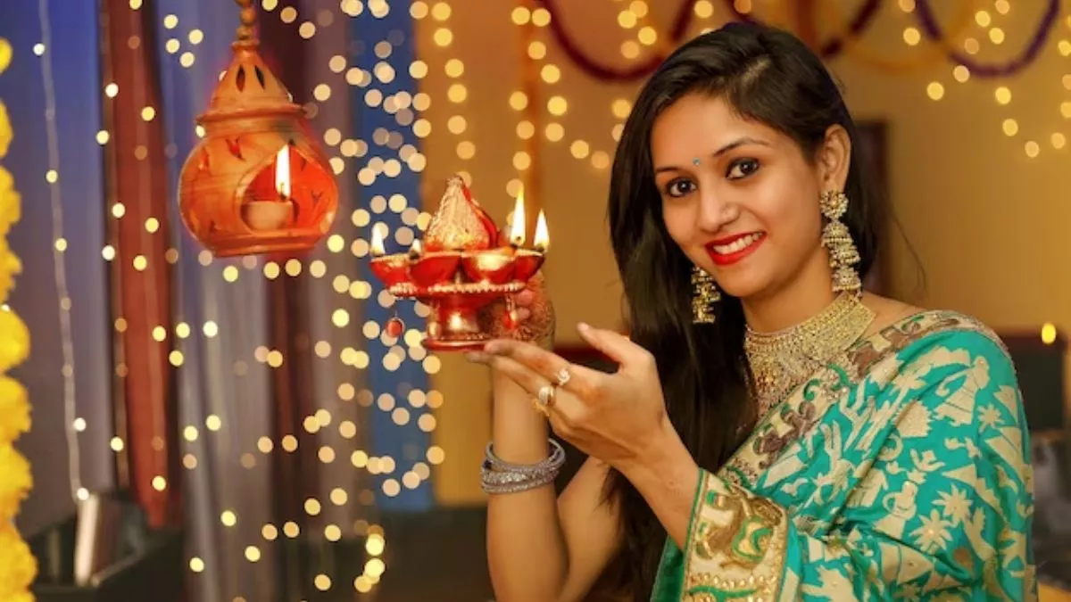 Mother And Daughter Making Rangoli Decorating With Diyas For Diwali Stock  Photo - Download Image Now - iStock