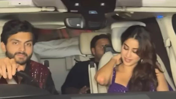 Janhvi Kapoor with Shikhar Pahariya. Photo Credit: Voompla Screenshot