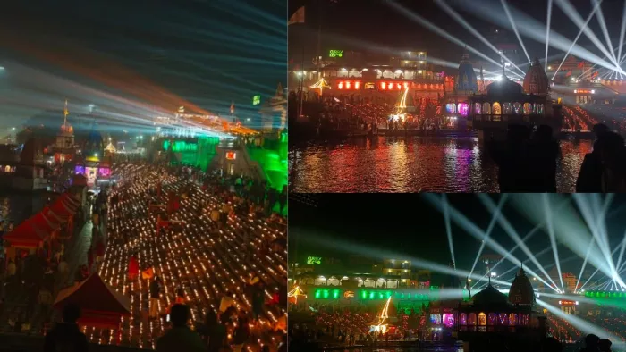 इस दौरान 3 लाख 51 हजार दीप प्रज्वलित किए गए।
